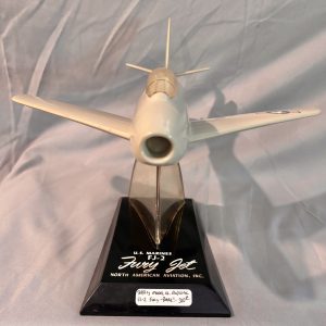 Rare FJ-2 Fury Jet Model – Topping Model Co. – North American Aviation – USMC Display Piece