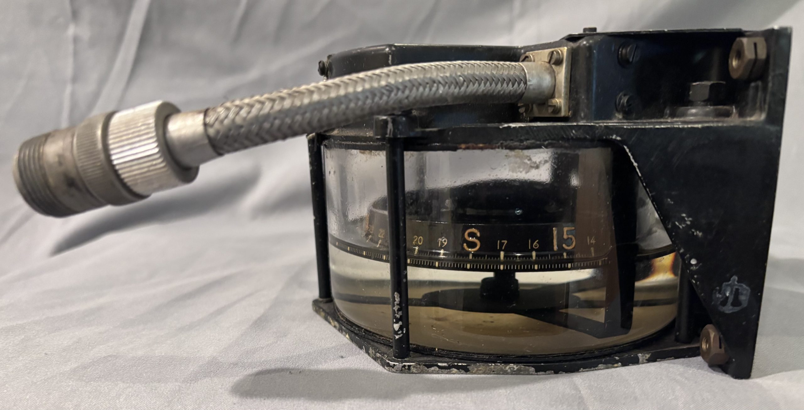 Original WWII Mark IX Aircraft Compass – PBY Catalina – Working – Needs Fluid