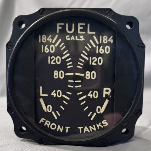 Original WWII B-25 Mitchell Bomber Fuel Gauge – USAAF – Working