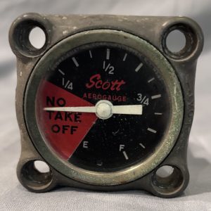 Vintage Cessna 140 Fuel Gauge – Circa 1940s – For Restoration