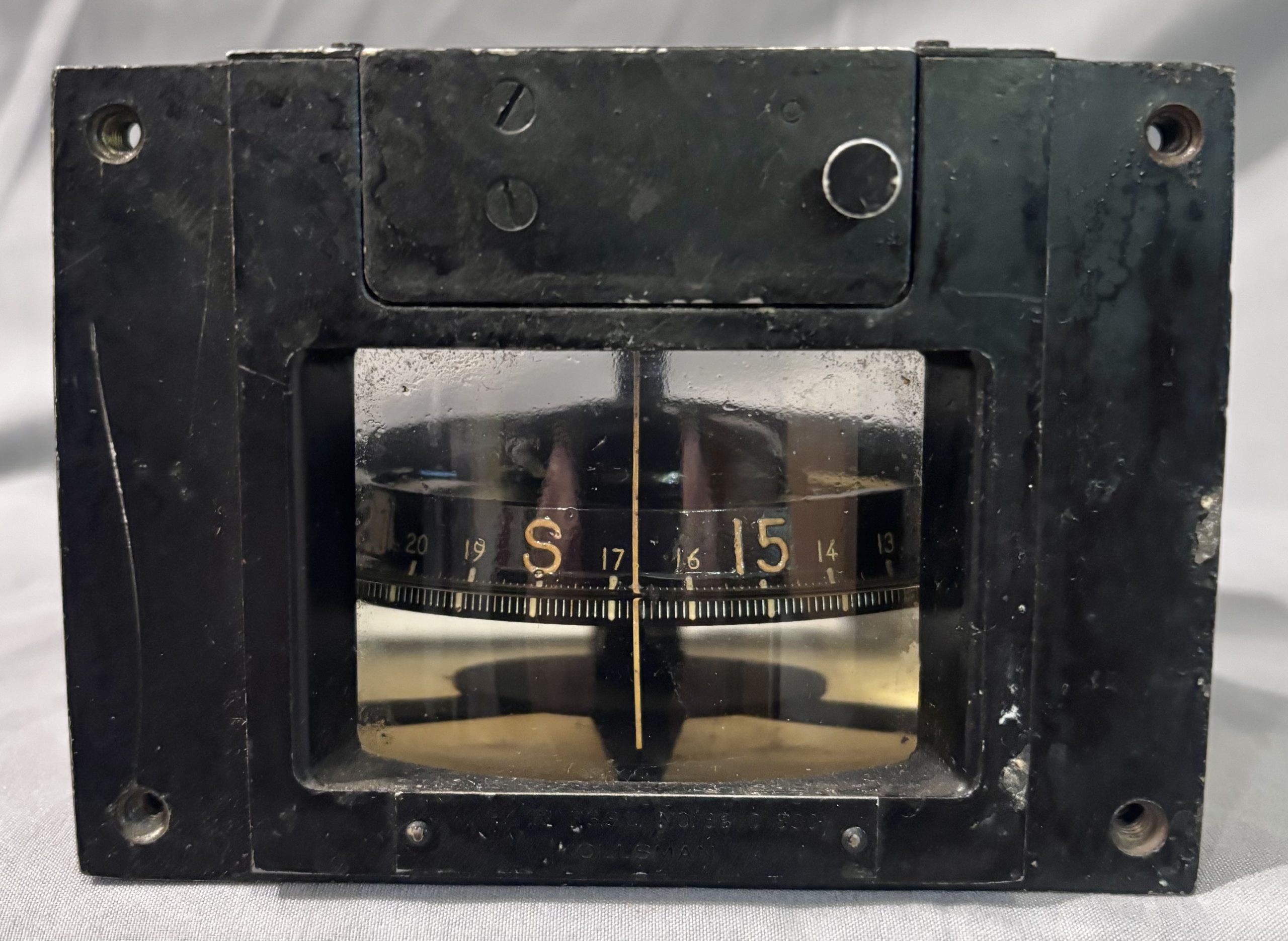 Original WWII Mark IX Aircraft Compass – PBY Catalina – Working – Needs Fluid - Image 4