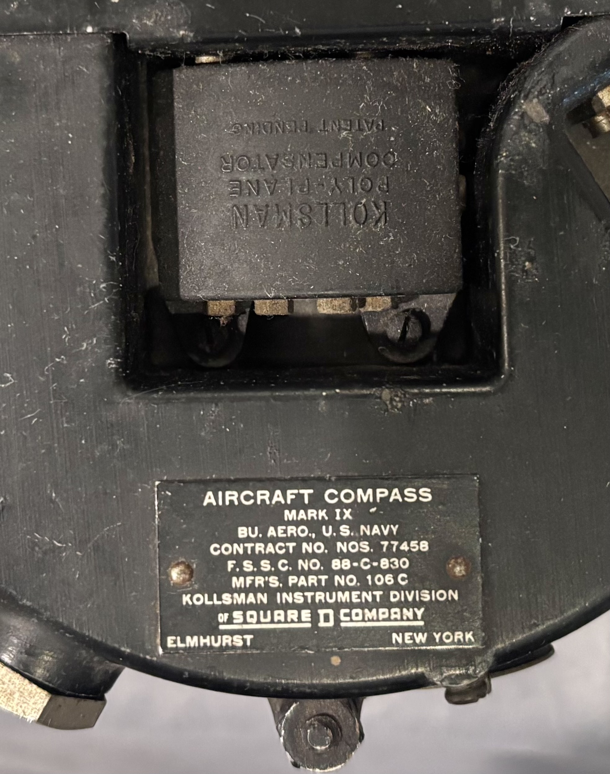 Original WWII Mark IX Aircraft Compass – PBY Catalina – Working – Needs Fluid - Image 6