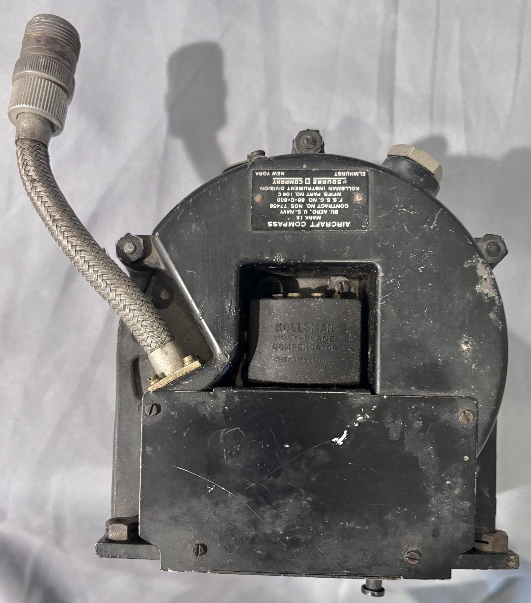 Original WWII Mark IX Aircraft Compass – PBY Catalina – Working – Needs Fluid - Image 3