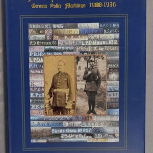 HARD-TO-FIND GERMAN POLICE MARKINGS REFERENCE 1900–1936 – L. DONALD MAUS – EXCELLENT CONDITION